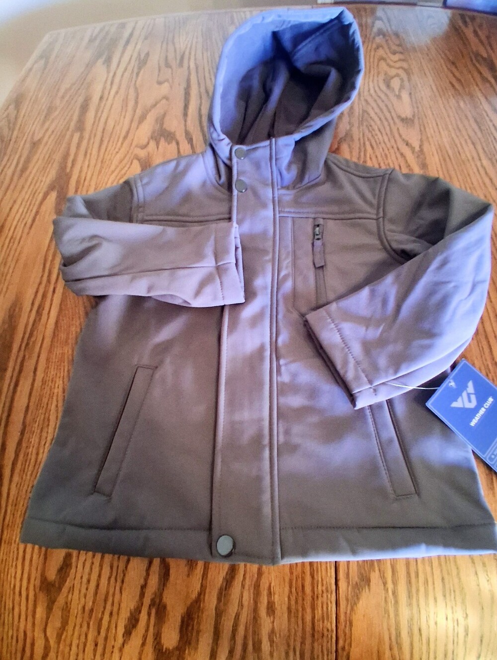 NWT Boys Gray Coat By  Weather Club Sz M 5/6,  L/7 MSRP $44,